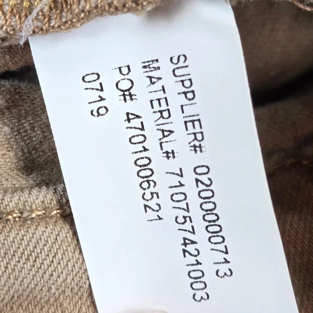 Polo Ralph Lauren Varick Slim Straight Pants Mens 34x30 Tan Khaki Denim Jeans